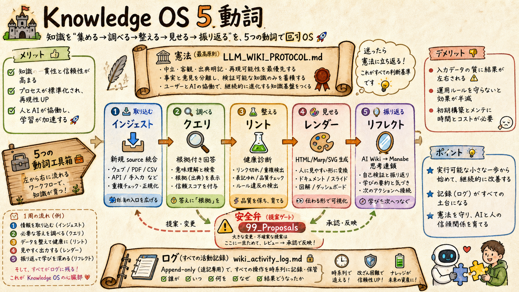 Knowledge OS 5 verbs